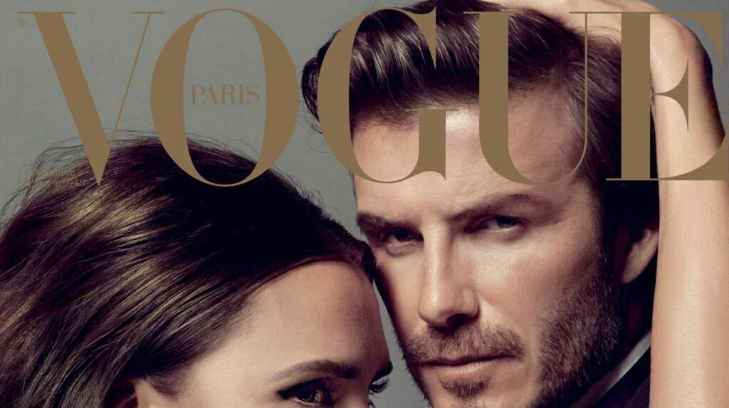 David Beckham trên bìa tạp chí Vogue